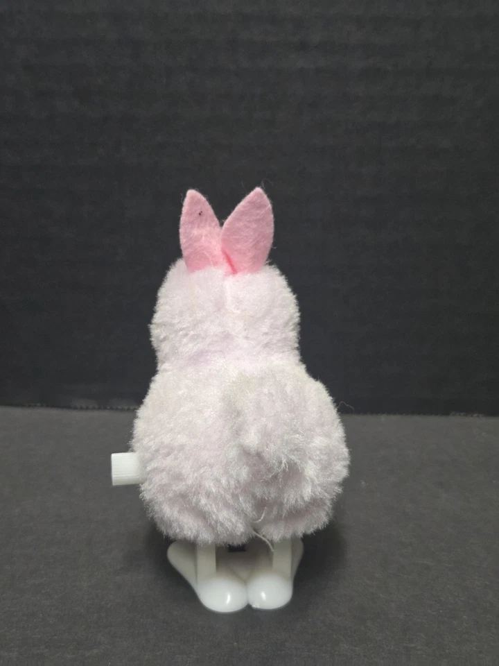 Easter  Plush BUNNY  CHICK WIND UP TOYS Basket Stuffers Pink *doesn't Wind Up* - Image 3 of 4