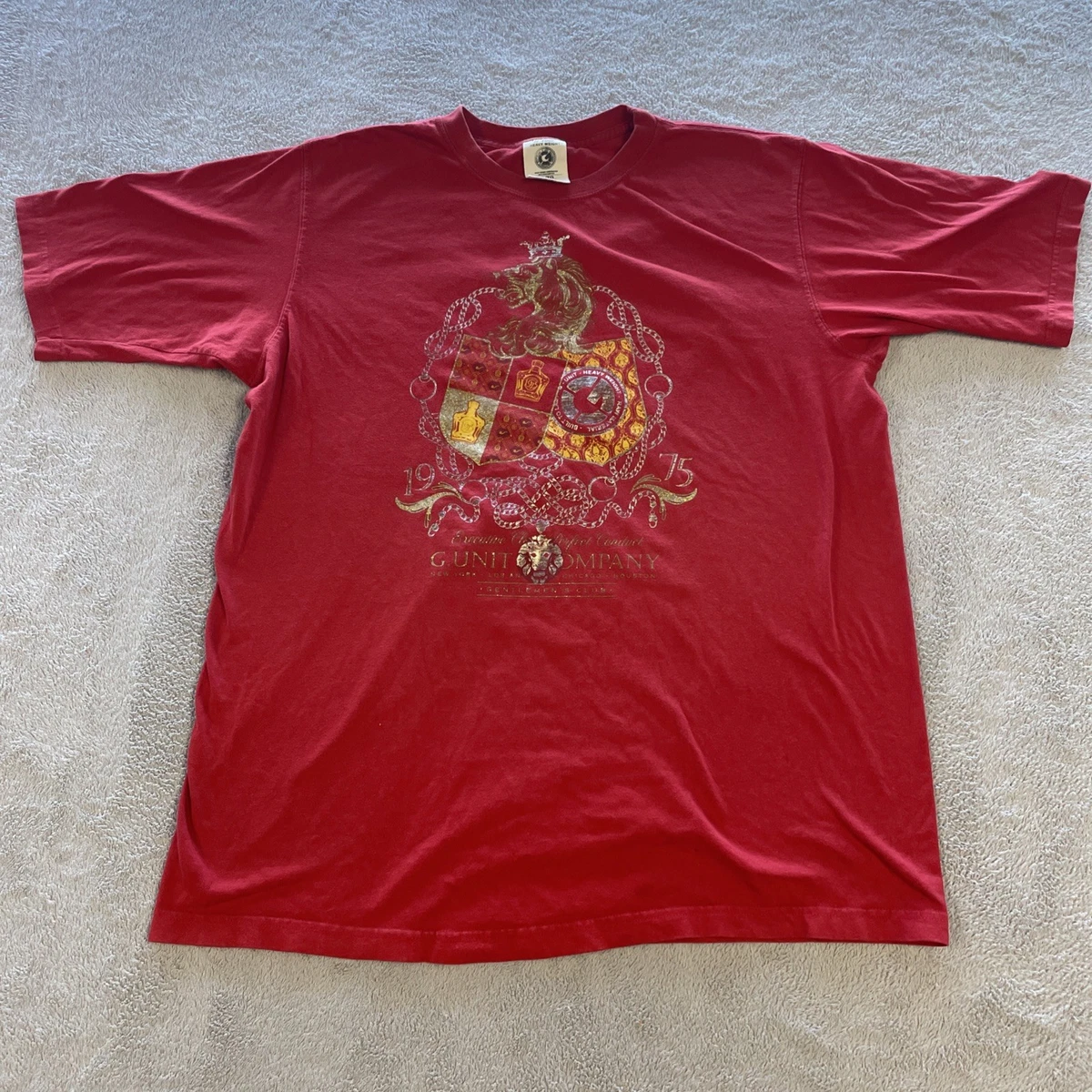 VINTAGE ヴィンテージ THE GAME 50CENT G-UNIT プロモTシャツ 入手困難 Y2K コットン ブラック レッド サイズL 美品 中古 4b005405 VINTAGE ヴィンテージ THE GAME 50CENT G-UNIT プロモTシャツ 入手困難