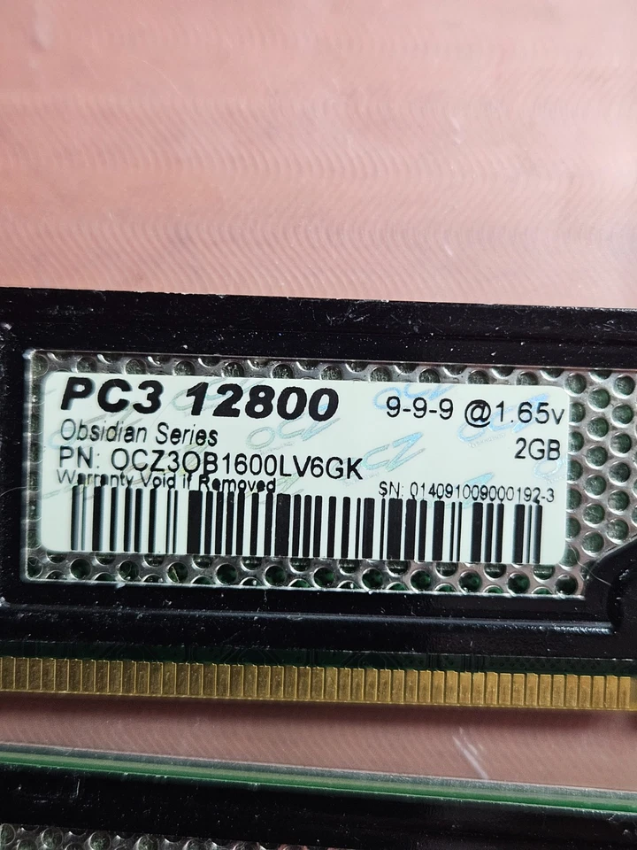 3X 2Gb OCZ Obsidian 6GB DDR3 1600 (PC3 12800) Desktop Memory OCZ3OB1600LV6GK - Image 2 of 2