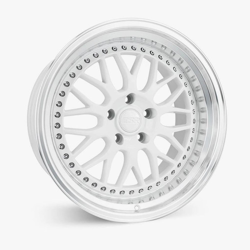 ESR Wheels Rim SR SERIES SR01 18x9.5 5x114.3 ET35 Gloss White Machined Lip - Bild 1 von 4