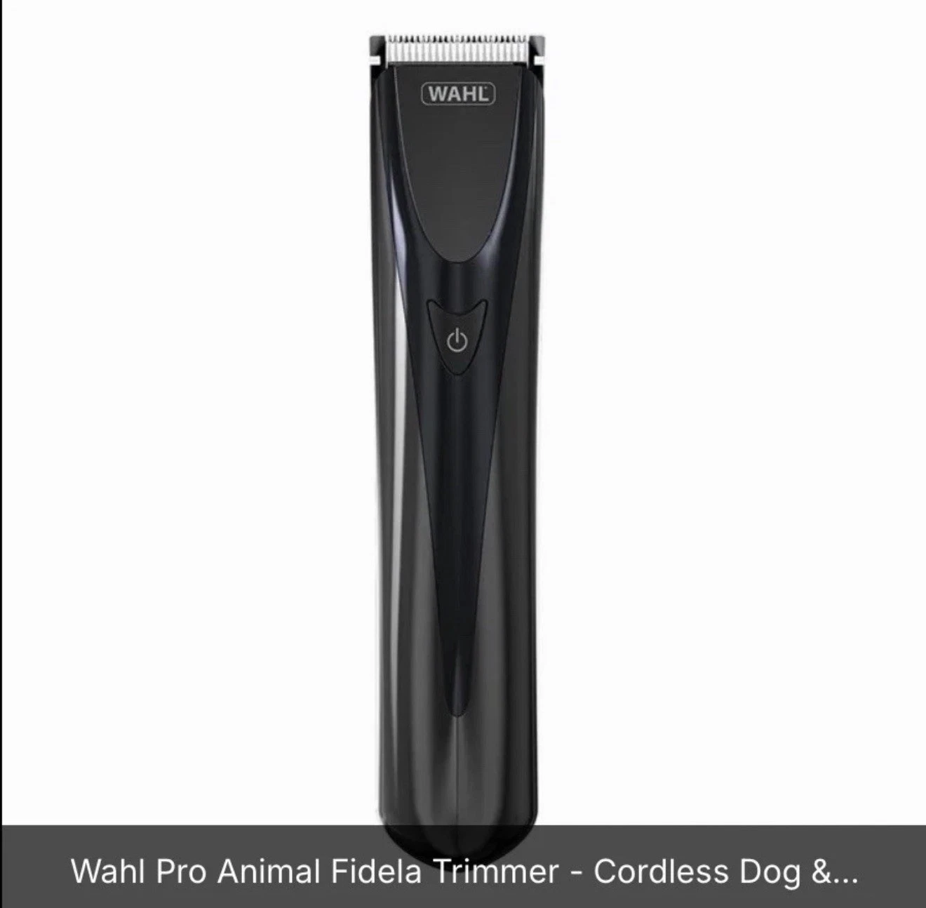 Wahl Fidela Cordless Pet Hair Trimmer, Rechargeable, 3 Guide Combs #D15
