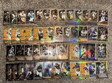2025 Topps Chrome Football HUGE LOT 100+ CARDS BASE, INSERTS, REFRACTORS PULSARS