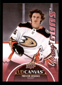 2021-22 Upper Deck Canvas #C117 Trevor Zegras Rookie Young Guns