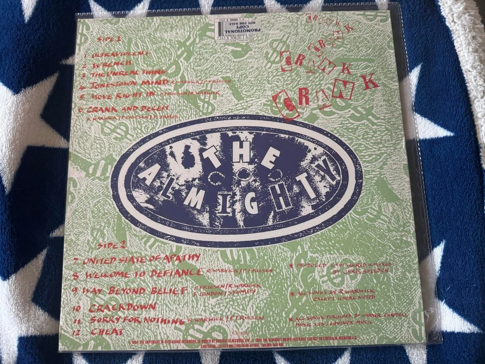 The Almighty "Crank" Promo LP signiert von der Band - Bild 2 von 4