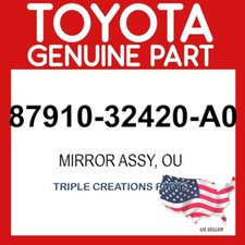 Toyota Genuine 8791032420A0 Mirror Assy Outer Rear View RH 87910-32420-A0 OEM