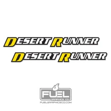 For Nissan Frontier Desert Runner Premium Vinyl Decals - Left/Right - 24.5" wide