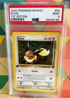 2000 Pokemon Card Rocket Set 1st Edition EEVEE 55/82, PSA 9 MINT