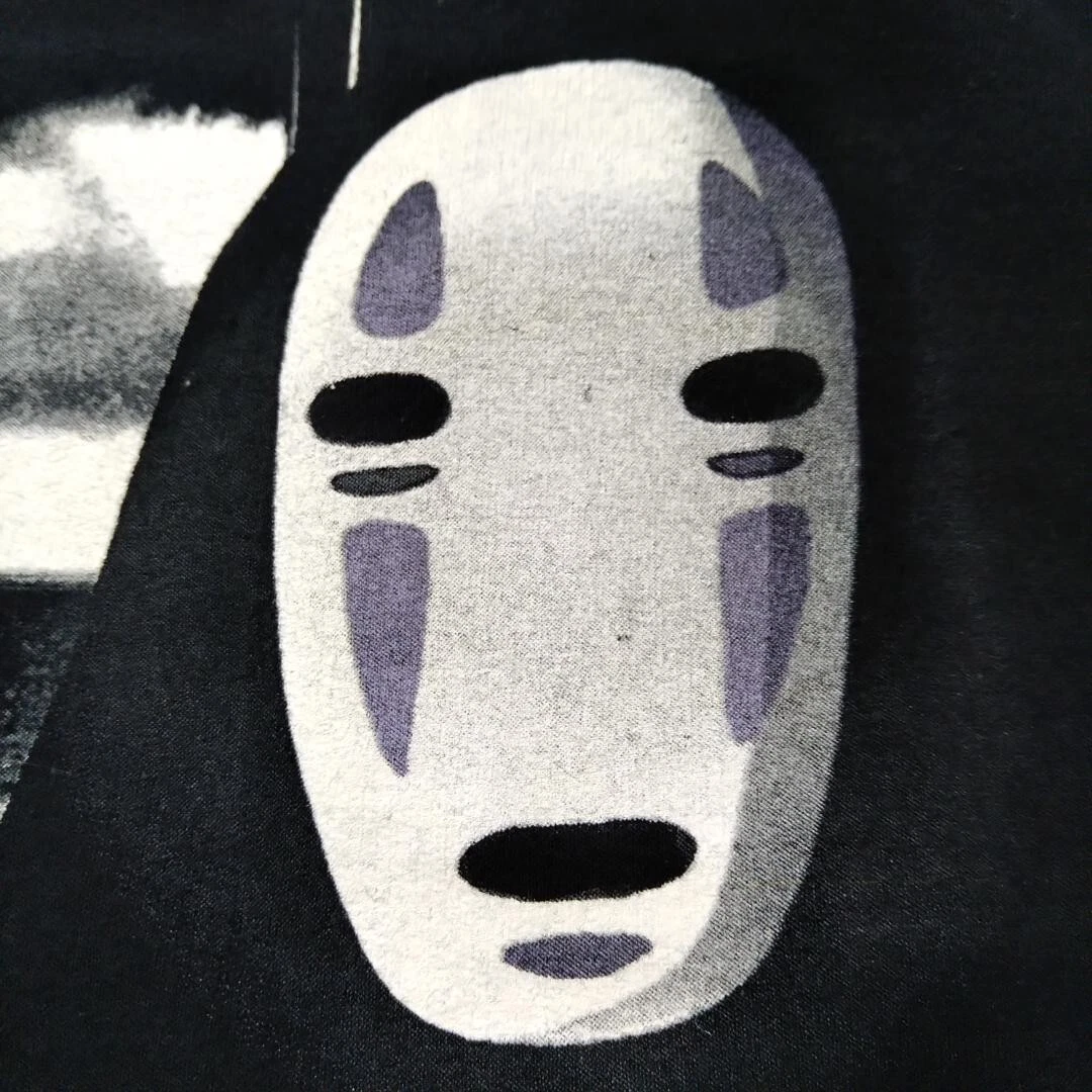LOEWE Spirited Away Felpa con Cappuccio Zip Uomo Taglia XL Nera Studio Ghibli Anime Movie NUOVO