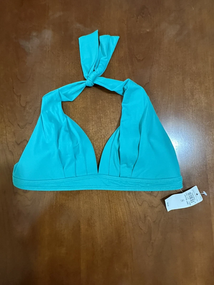 WOMEN S ANN TAYLOR LOFT BEACH SMALL SWIM TOP Swimsuit Bikini TRIANGLE NWT