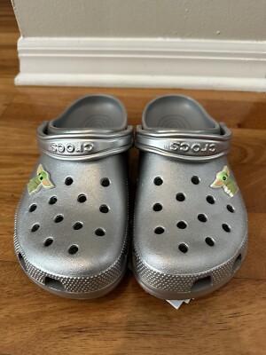 Disney The Child Baby Yoda Mandalorian Crocs Adult Size M8/W10 NWT