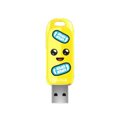 SanDisk 64GB Fortnite Peely Edition USB 3.2 Gen 1 Flash Drive Banana Yellow Epic