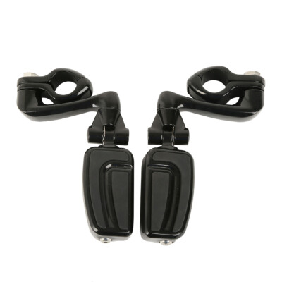 1 1/4" Black Aluminum Highway Foot Pegs For Harley Touring Road King Street Glide