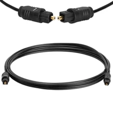 12FT TOSLINK Fiber Optic Optical Digital Audio Cable SPDIF Sound Bar Cord Gold 