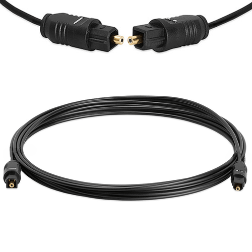 12FT TOSLINK Fiber Optic Optical Digital Audio Cable SPDIF Sound Bar Cord Gold  - Picture 1 of 3