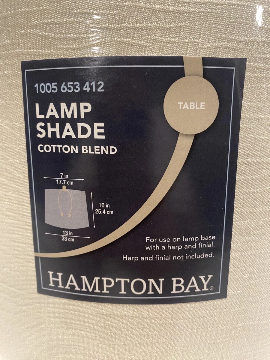 Hampton bay table lamp shade 7x10x13 Cotton Blend New eBay