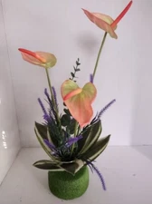 Artificial Anthurium table centerpiece