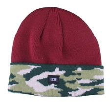 Dope Couture Maroon Red Camo Beanie