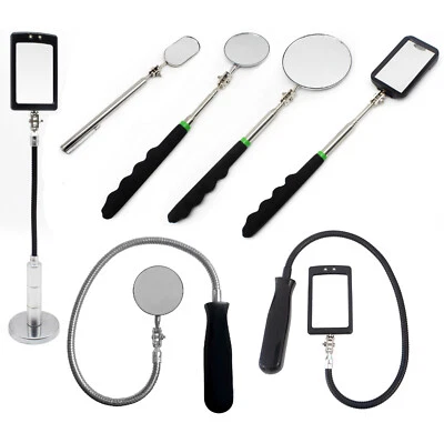 DOCTOR-SAN.EU Teleskopspiegel Inspektionsspiegel Minispiegel LED flexibel Magnetfuß ausziehbar