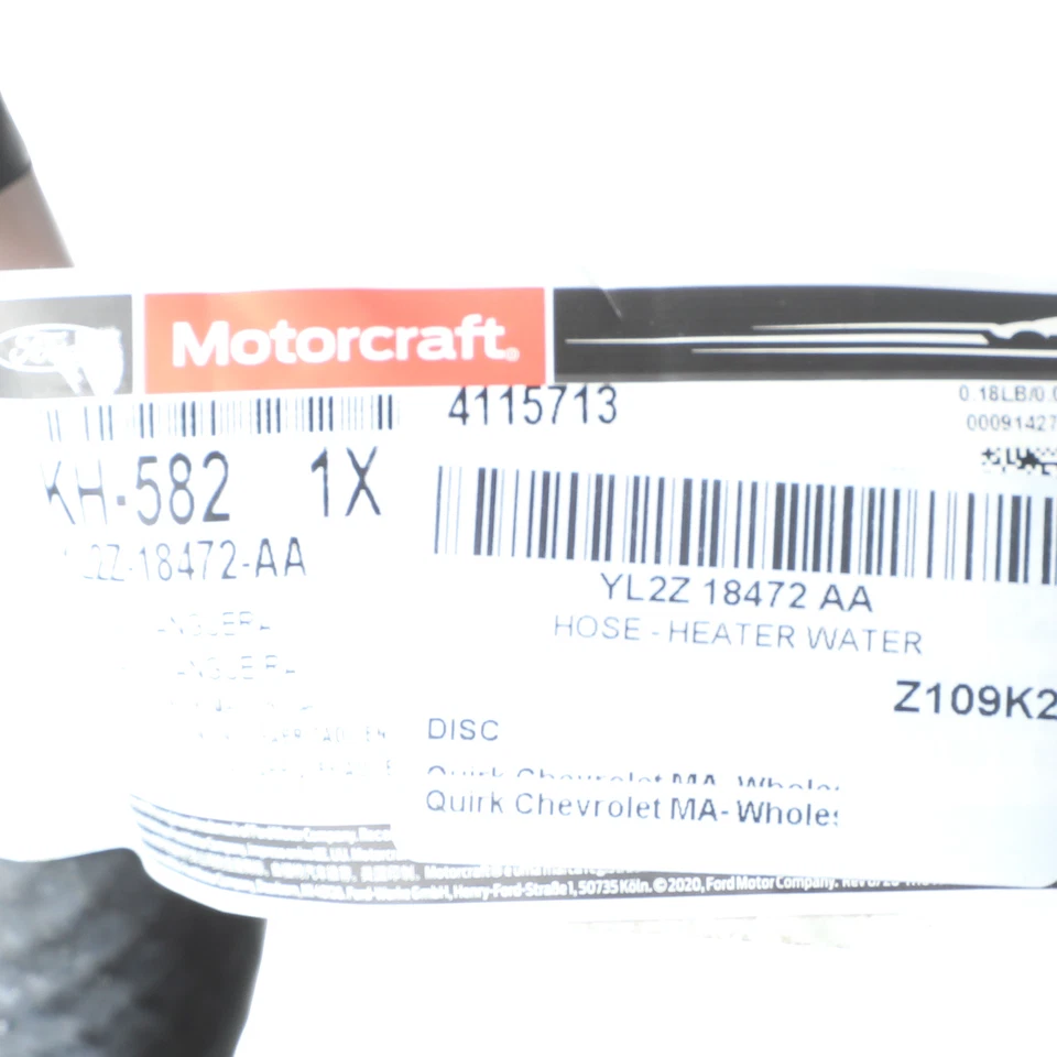 Manguera de agua para calefacción HVAC genuina Ford Explorer Sport Ranger 2001-2005 YL2Z18472AA Foto 4 de 4