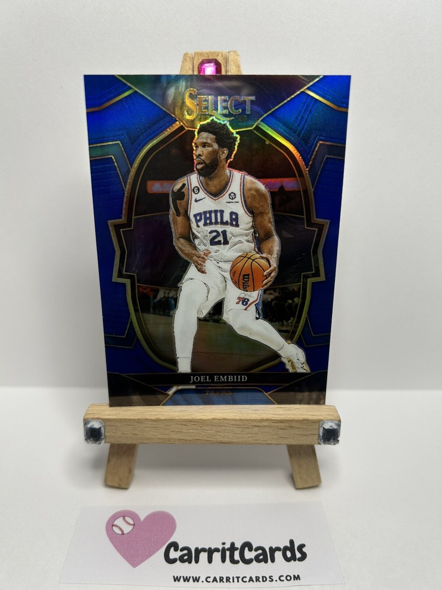 JOEL EMBIID 2022-23 Panini Select Concourse BLUE PRIZM #47 JOEL EMBIID 2022-23 Panini Select Concourse BLUE PRIZM #47