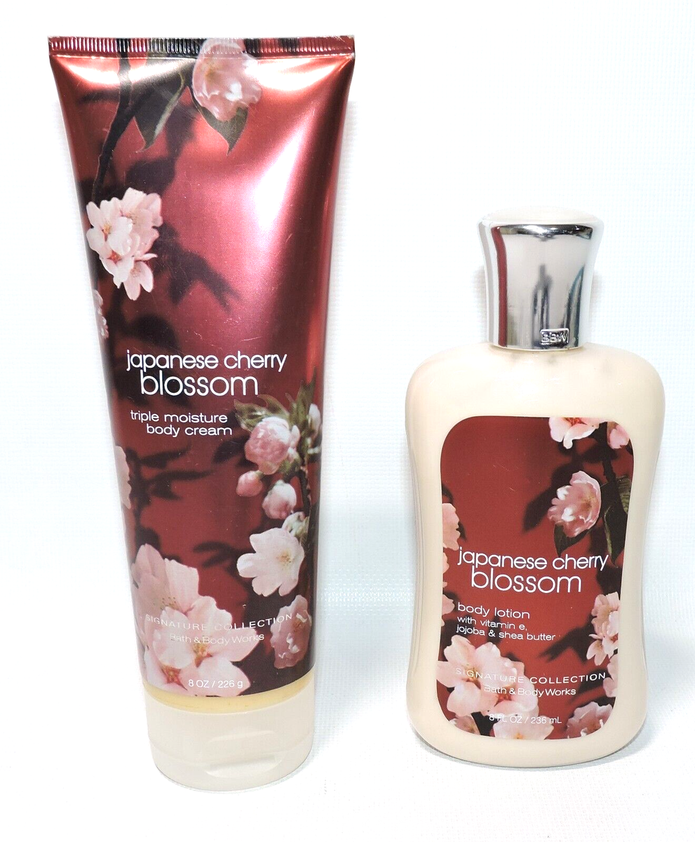 Cherry Blossom Body Cream 8oz 3本セット Bath & Body Works Daily Care Set - Japanese Cherry Blossom