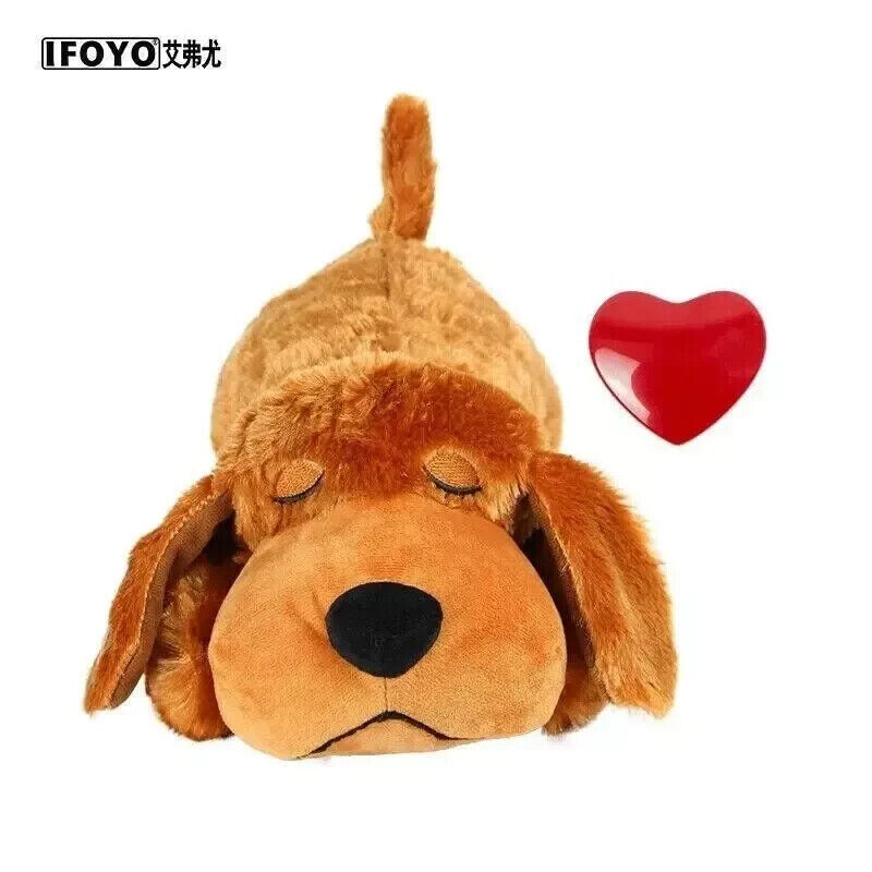 Pet Heartbeat Puppy Behavioral Training Dog Plush Comfortable Snuggle Anxiety
