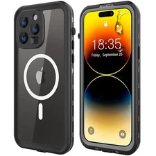 MagSafe Waterproof Case Cover for iPhone 14 Plus / 14 Pro Max Screen Protector