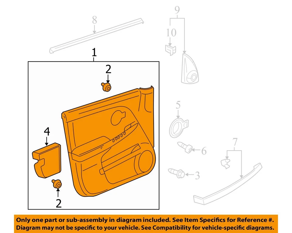 CHEVROLET EQUINOX 2005 MOLDURA ASM 15237658 - NUEVO FABRICANTE DE EQUIPOS ORIGINALES 15237658 Foto 2 de 3