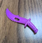 Vintage 1992 TMNT Robotic Bebop Stained Steel Cutter Knife Accessory Purple