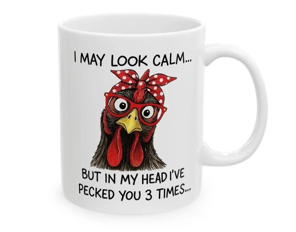 Tazza Personalizzata Nero Pollo: Divertente Mug In Ceramica