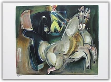 Nachum Gutman- Original Lithograph "Small Carriage"