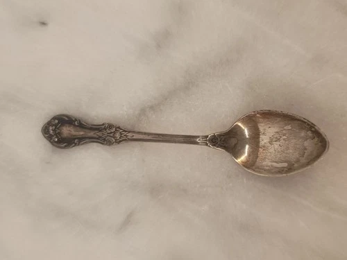 Vintage International Sterling WILD ROSE Sterling Silver Infant Spoon 4 Inch