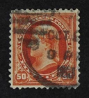 CKStamps: US Stamps Collection Scott#260 50c Jefferson Used Spot Thin