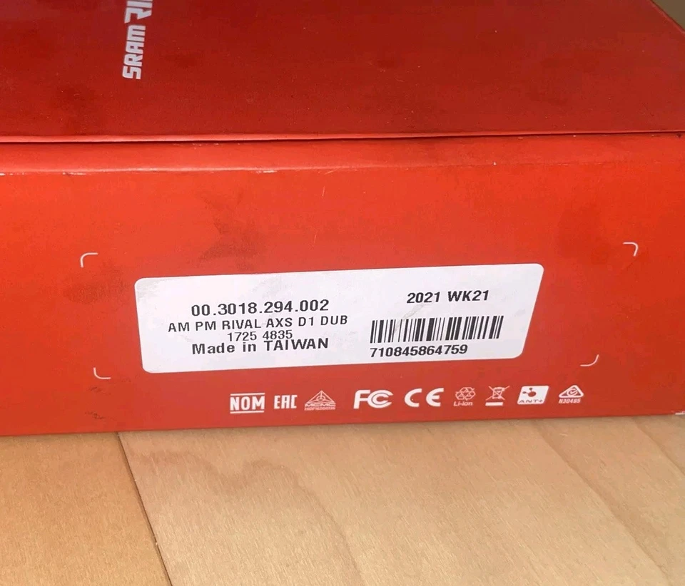 Juego de bielas medidor de potencia Quarq Rival AXS 2x12 48/35 172,5 00,3018,294,002 Foto 3 de 3