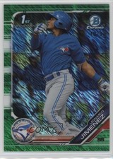 2019 Bowman Chrome Prospects Green Shimmer Refractor 40/99 Leonardo Jimenez 0us8