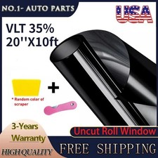 35 Vlt Uncut Roll Window Tint Film Uv Block 20 X 10ft Car Home Office Glass 35 Vlt Uncut Roll Window Tint Film Uv Block 20 X 10ft Car Home Office Glass