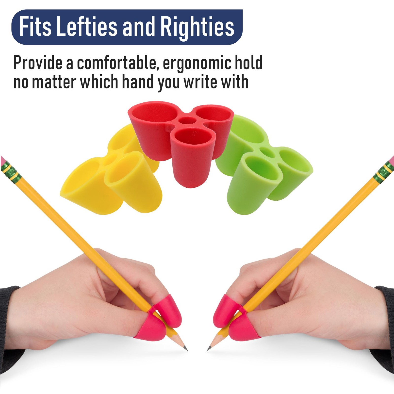 The Pencil Grip Writing CLAW, Large Size Grips, Blue And Red Grips, Set of 6 - T