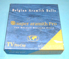 Super Aramith Pro TV Pro-Cup Billiard Ball Set w/ New Tray   Used