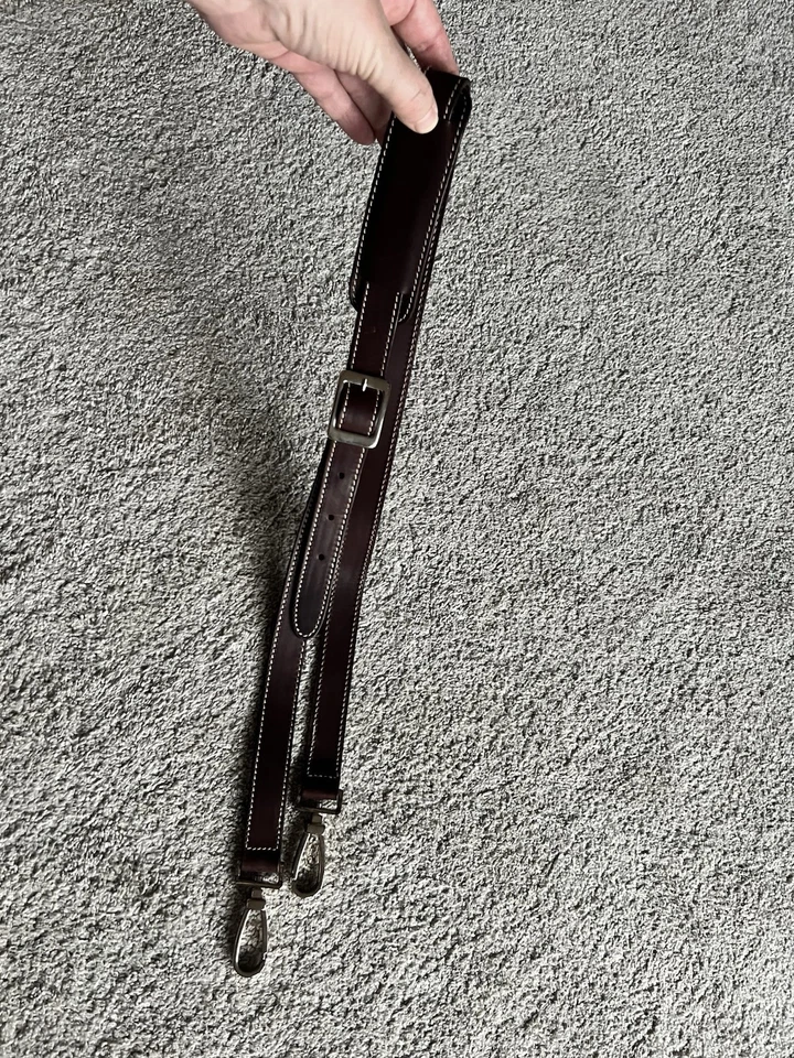 Novo DOONEY & BOURKE Ajustável Couro Marrom Prata Hardware CINTA DE REPOSIÇÃO - Imagem 3 de 3