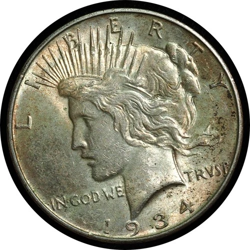 1934-D Peace Dollar Choice AU