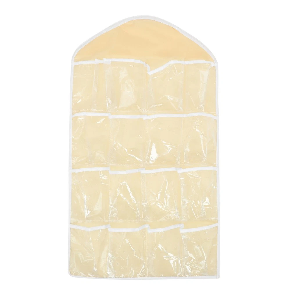 Set 4 Tasche A Parete Pieghevoli Con 4 Ganci Trasparenti – Organizzatore In Mesh Per Casa E Ufficio