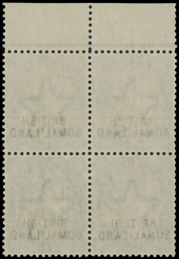1903 BRITISH SUMALILAND OVERPRINT VARIETY ON 2 1/2D ULTRA, BLOCK, NH SC.#14, f - Image 3 of 3