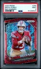 2025 Panini Prizm Football Red Shimmer Brock Purdy #255 PSA 9