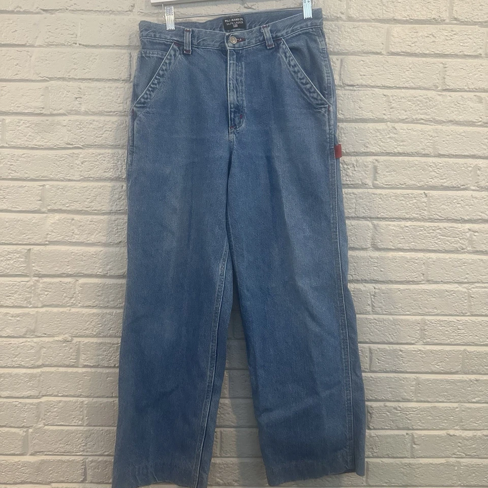 Pantalones de mezclilla Polo Ralph Lauren 15941 clásicos de pierna recta para niños talla 20 Foto 3 de 4