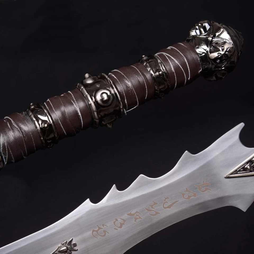 Espada Maldición Frostmourne con Colgador de Exhibición Acero Inoxidable Juegos con disfraces Coleccionables Foto 2 de 4