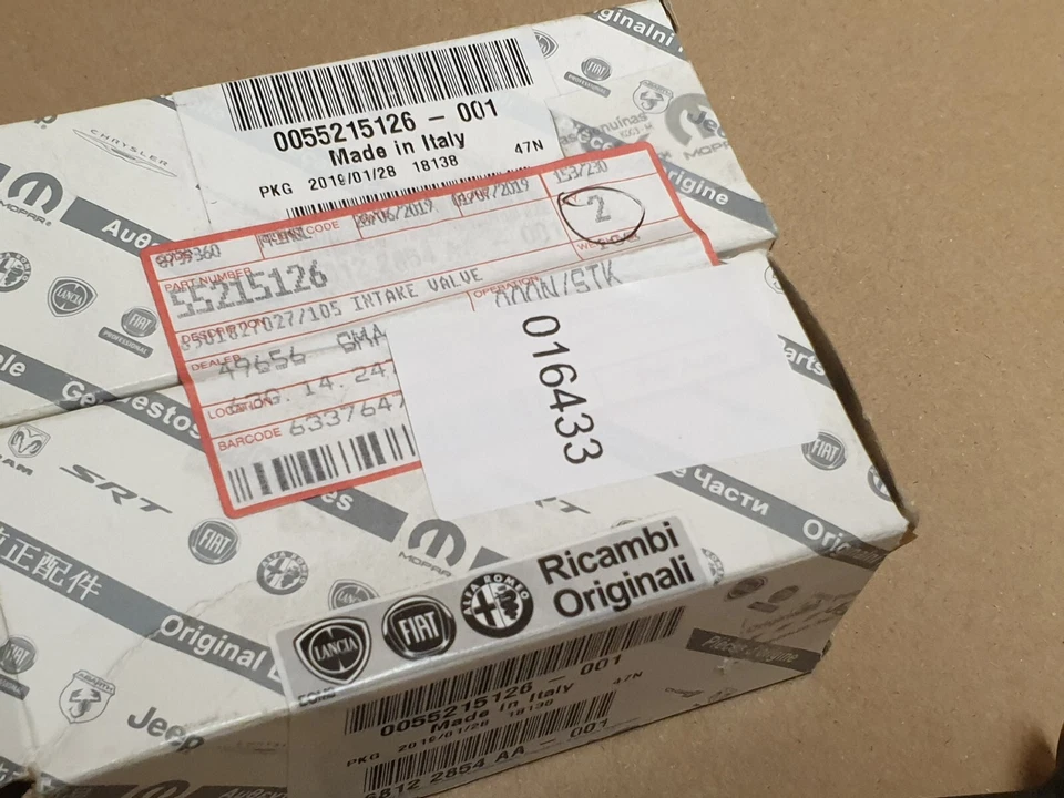 Válvula Motor Alfa Romeo Giulietta 4C Spider 159 1.8 TBi X2 55215126 Original NUEVO - Imagen 4 de 4