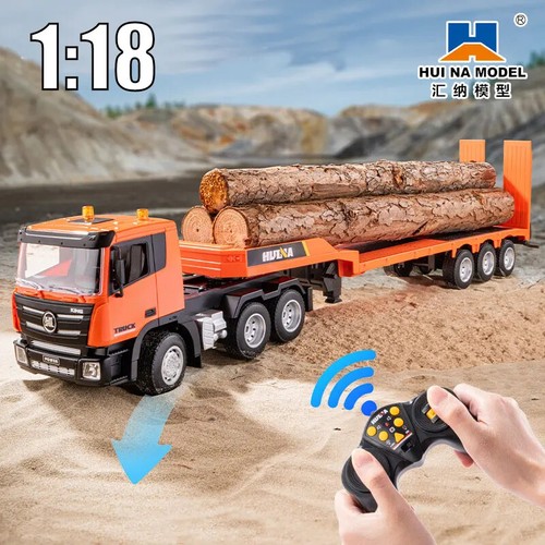 1:18 Huina RC Flat Truck Model 9 Channel Alloy Engineer Vehicle 2.4G Kids Toys - Picture 20 of 24