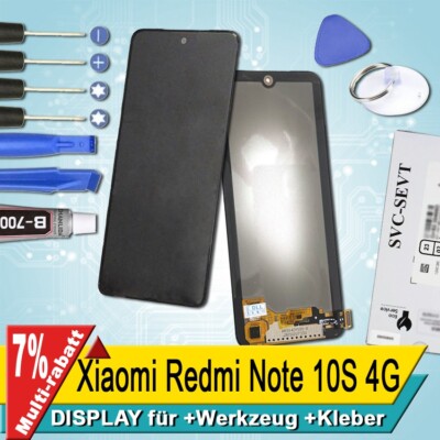 Display Xiaomi Redmi Note 10S 4G Bildschirm Original Service Pack Schwarz+
