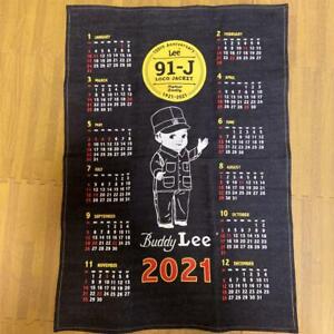 Lee Denim Banner Tapestry  Denim Calendar 2021 Buddy 91-J 100th Anniversary JP