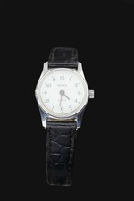 KAREX Damen Uhr, Quartz, mit neuem Lederband & Batterie, guter Zustand